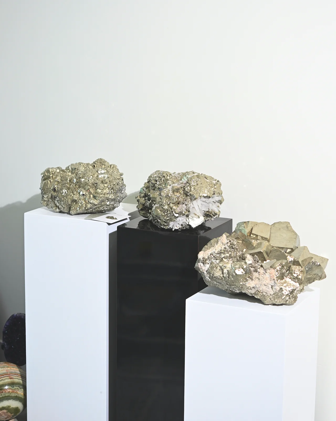 Rare Museum Grade 50lbs Pyrite w Clear Quartz Statement - Image 23