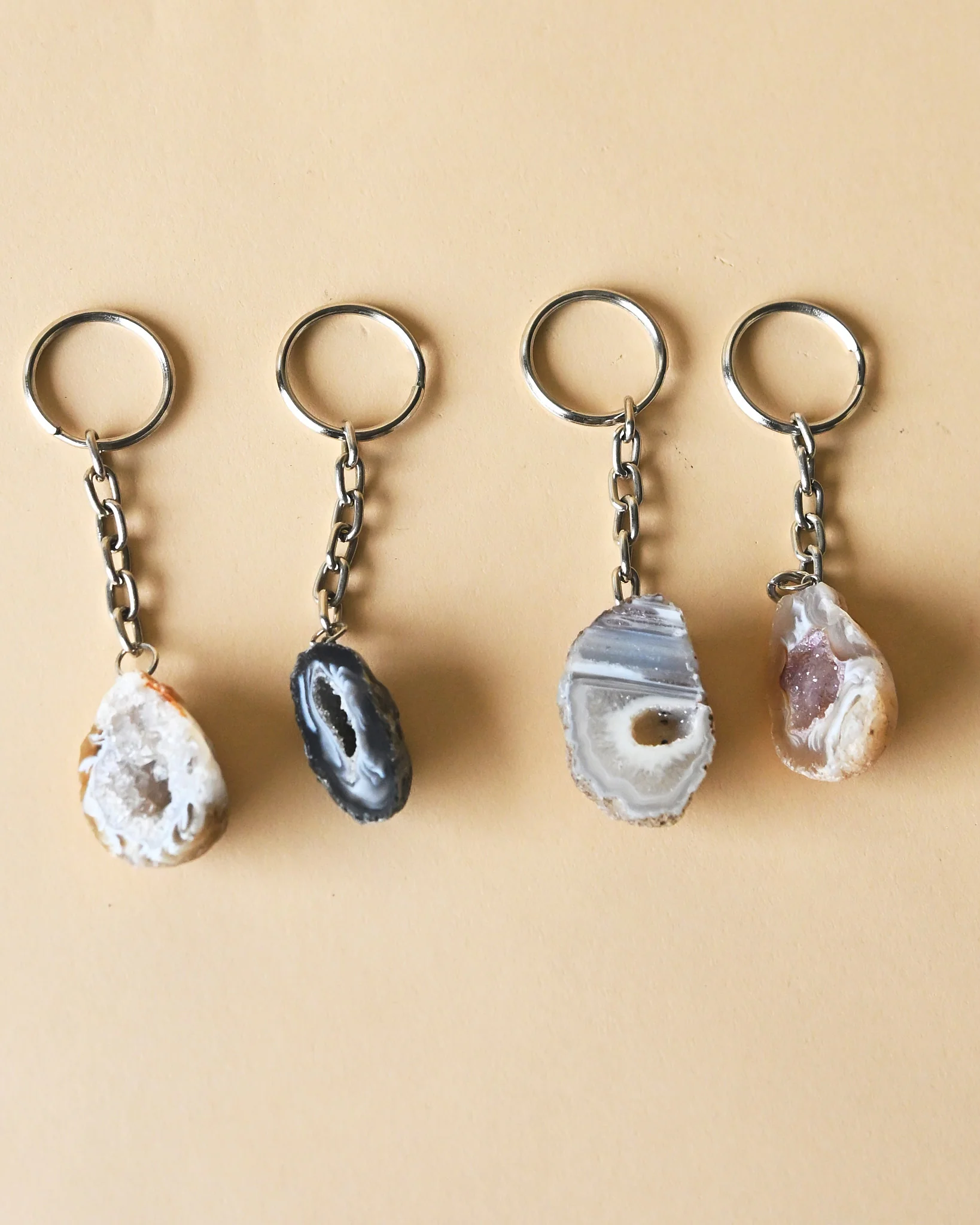 Agate Geode Keychain - Image 2