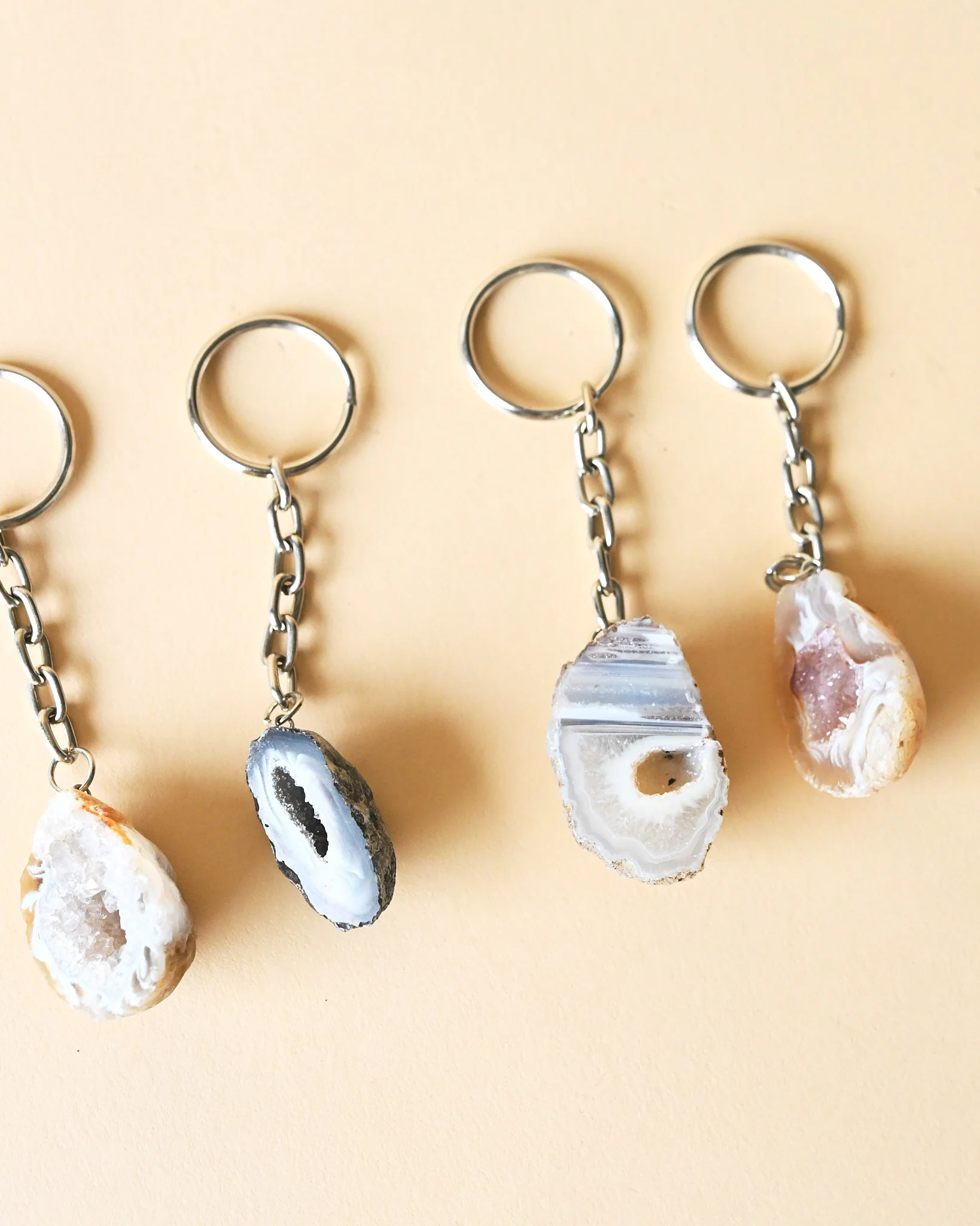 Agate Geode Keychain - Image 4