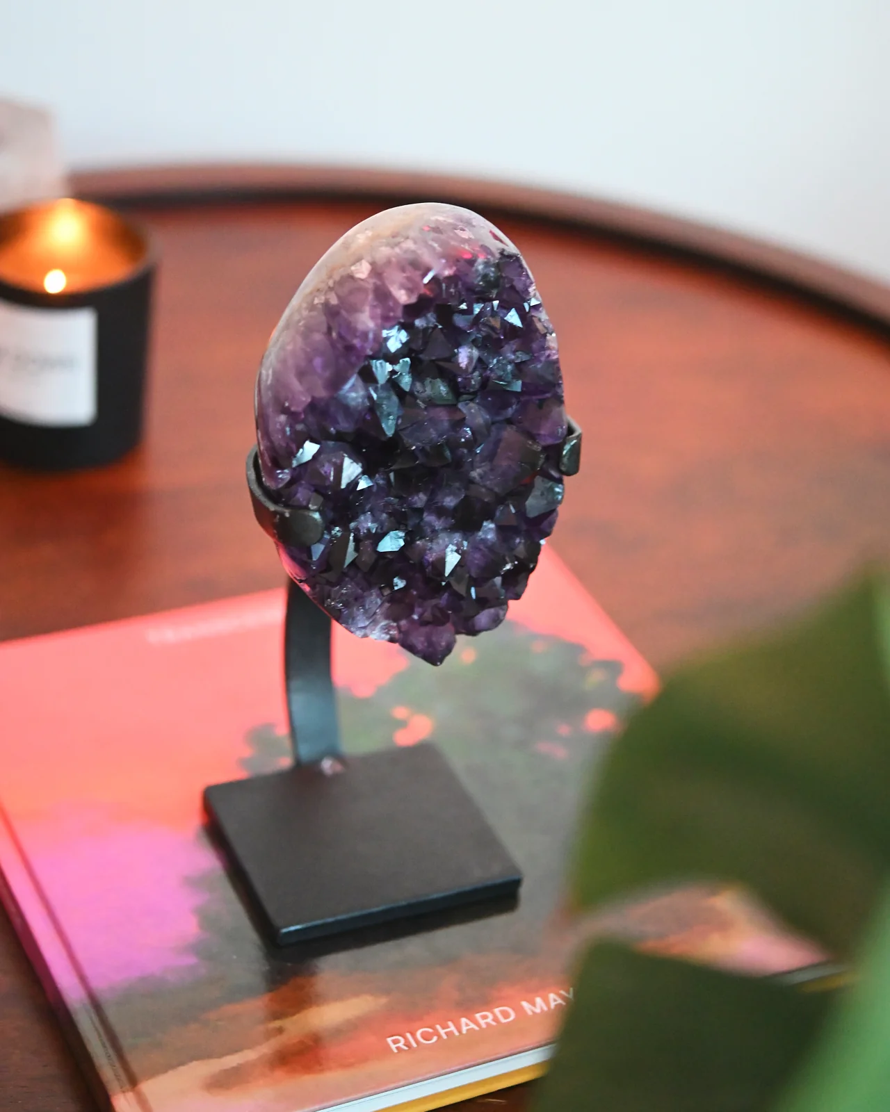 Amethyst Crystal Geode on Stand 3.9lbs - Image 3