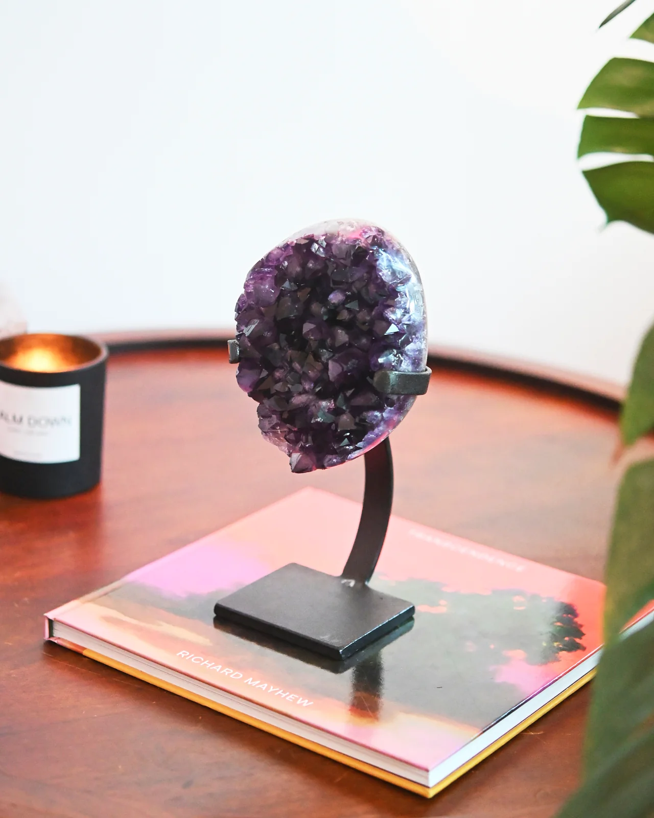 Amethyst Crystal Geode on Stand 3.9lbs - Image 6