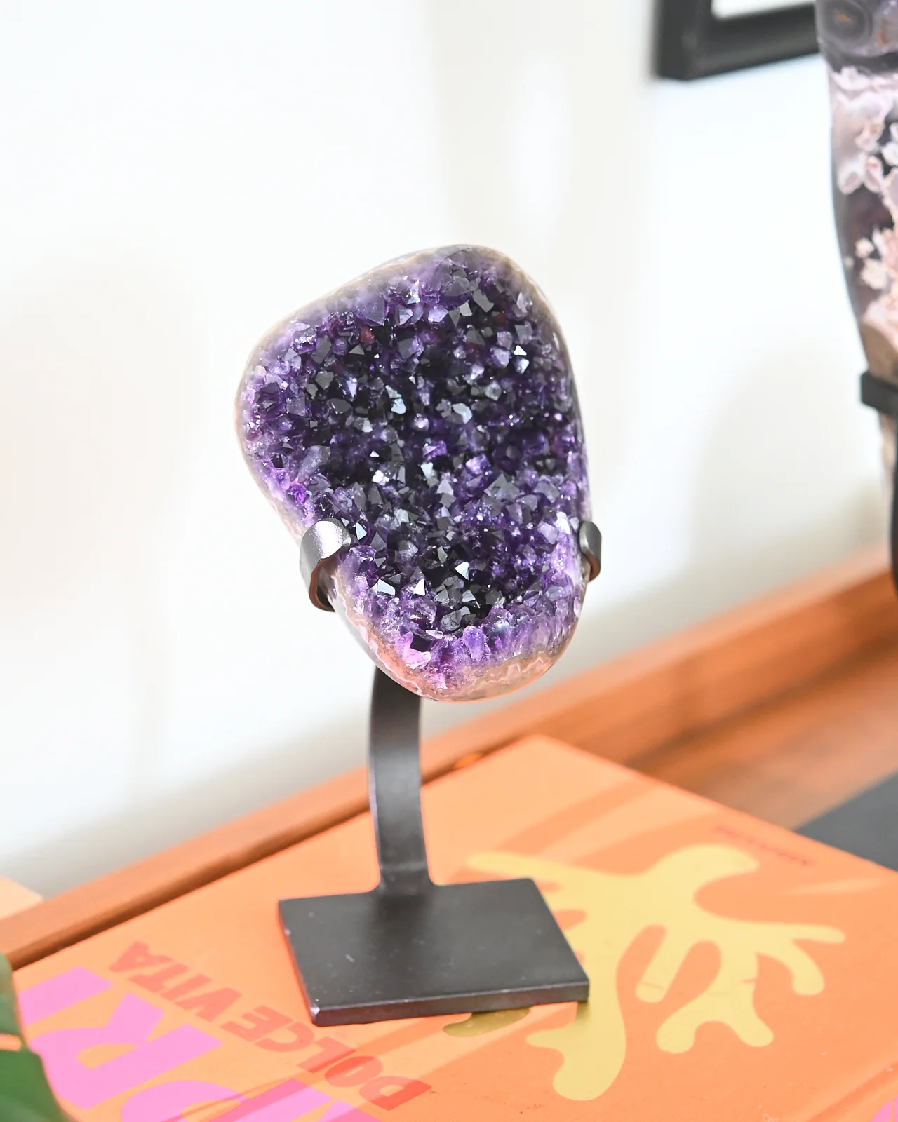 Amethyst Crystal Geode on Stand 3.9lbs - Image 4