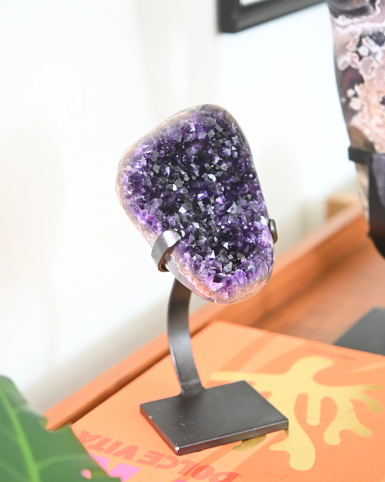 Amethyst Crystal Geode on Stand 3.9lbs - Image 5