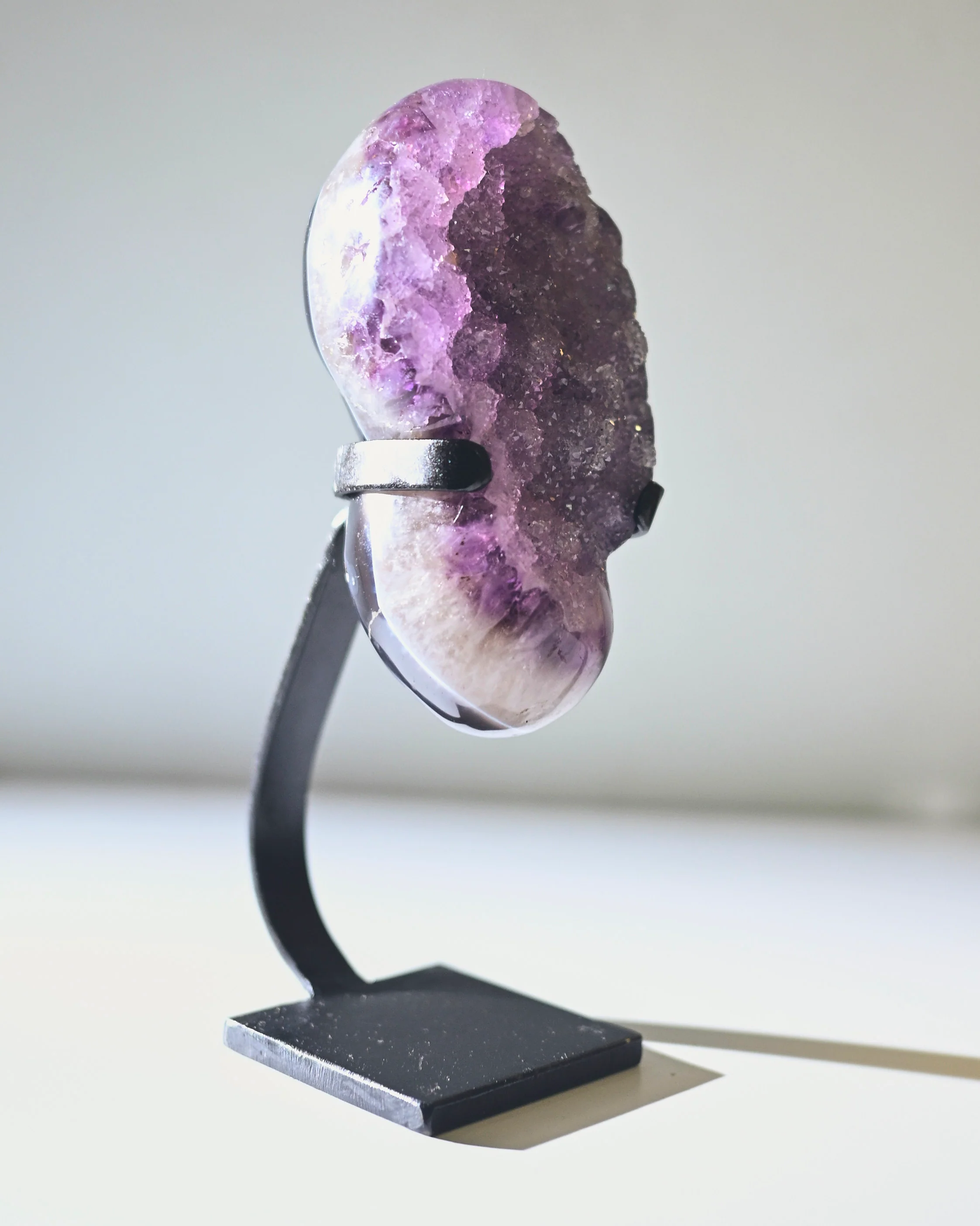 Amethyst Crystal Geode on Stand 3.7lbs - Image 3