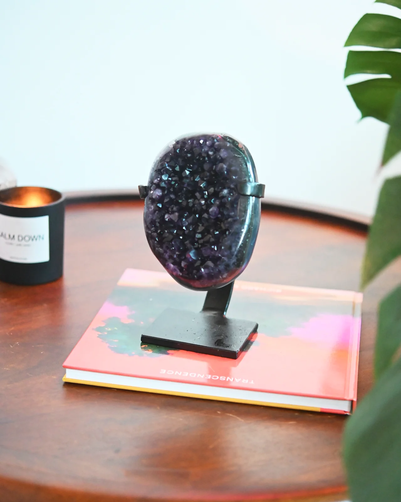 Amethyst Crystal Geode on Stand 4.6lbs - Image 6