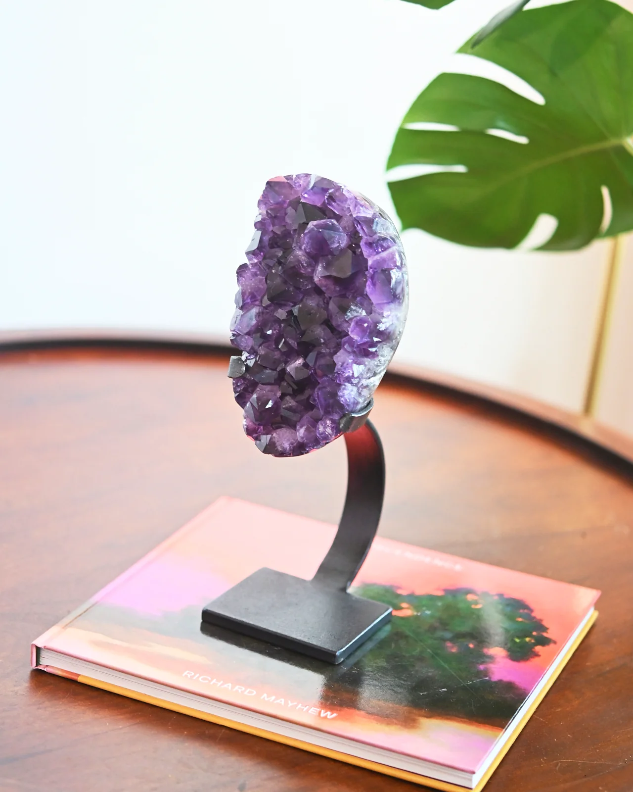 Amethyst Crystal Geode on Stand 4.7lbs - Image 5