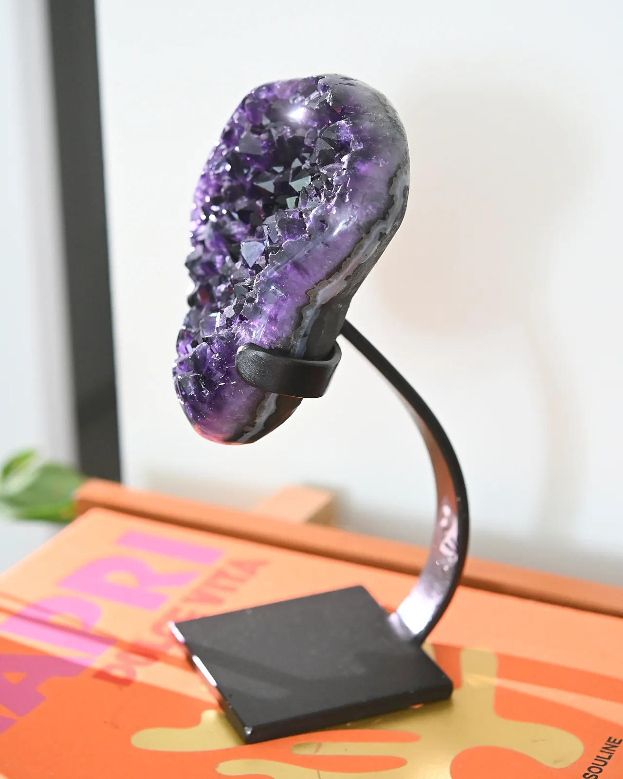 Amethyst Crystal Geode on Stand 5.5lbs - Image 3