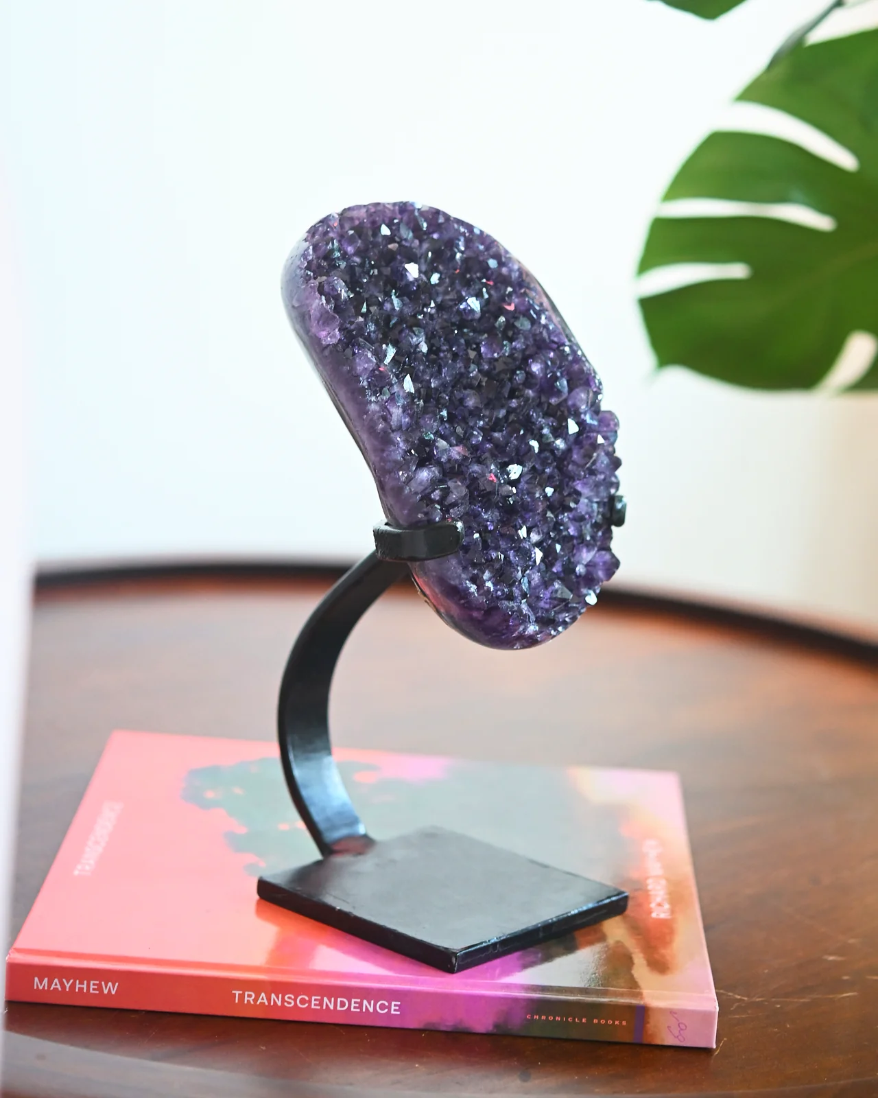 Amethyst Crystal Geode on Stand 5lbs - Image 4