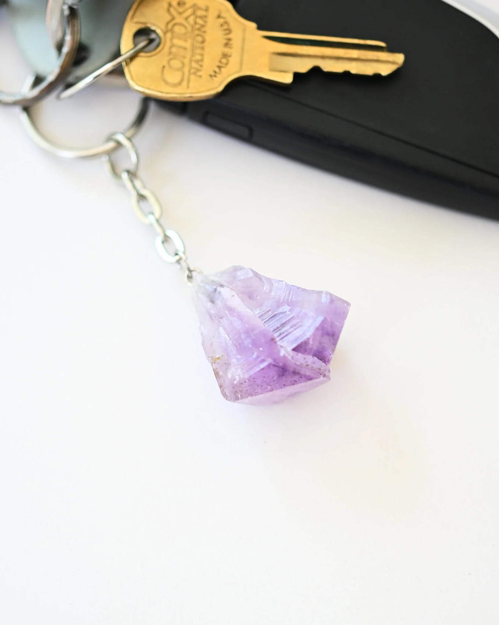 Amethyst Keychain - Protect + Calm