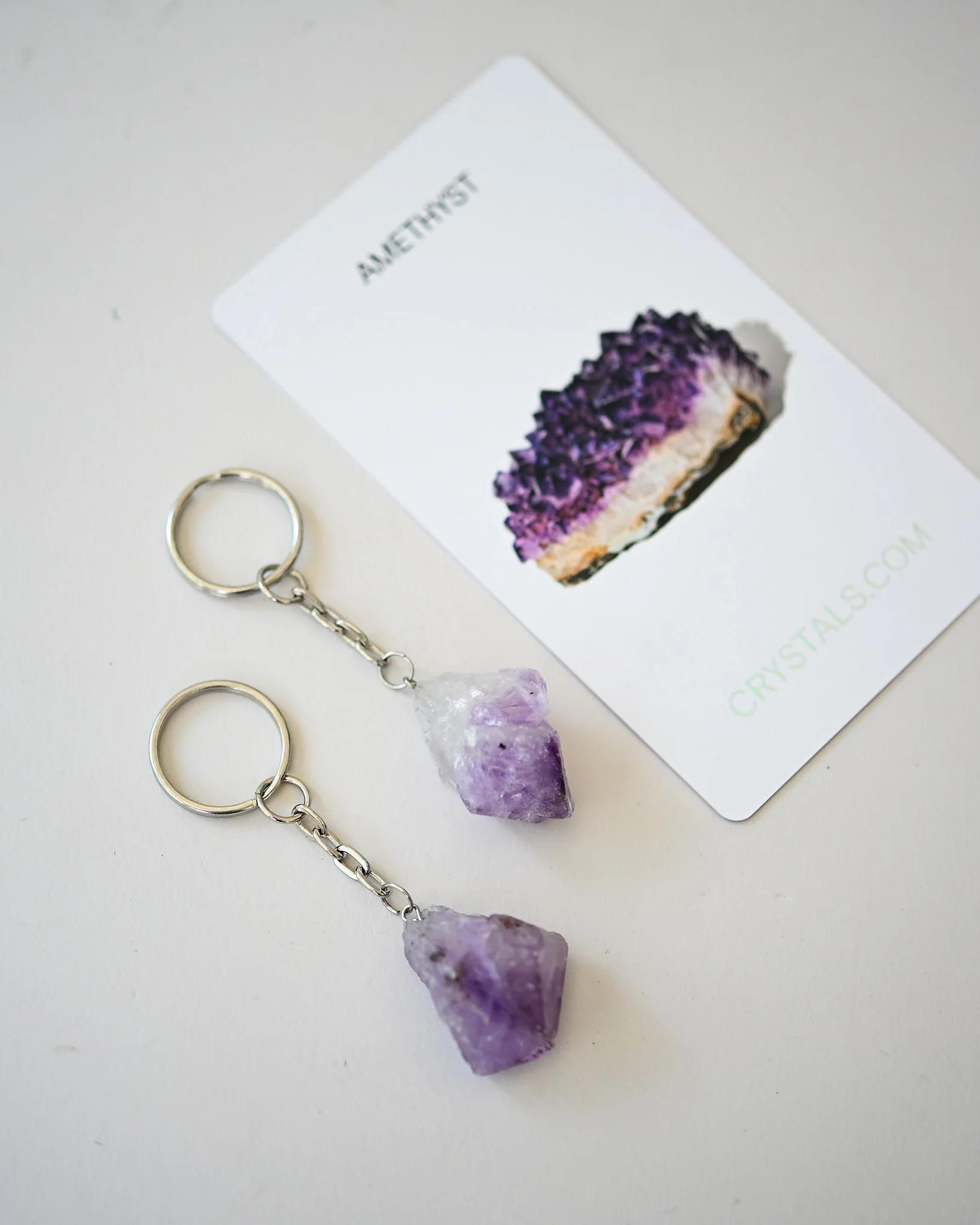 Amethyst Keychain - Protect + Calm - Image 2