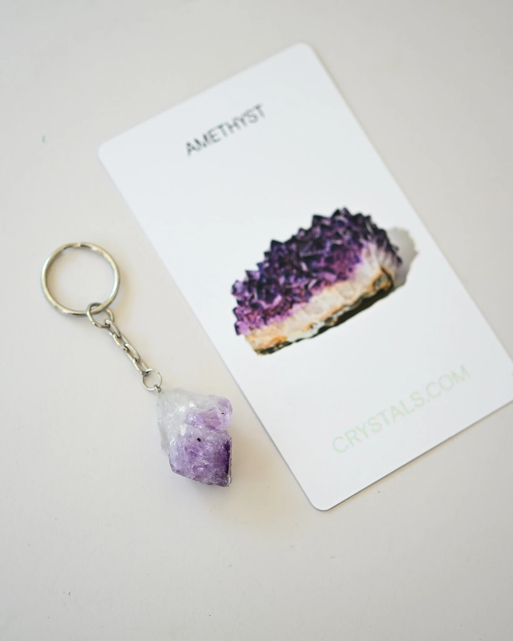 Amethyst Keychain - Protect + Calm - Image 3