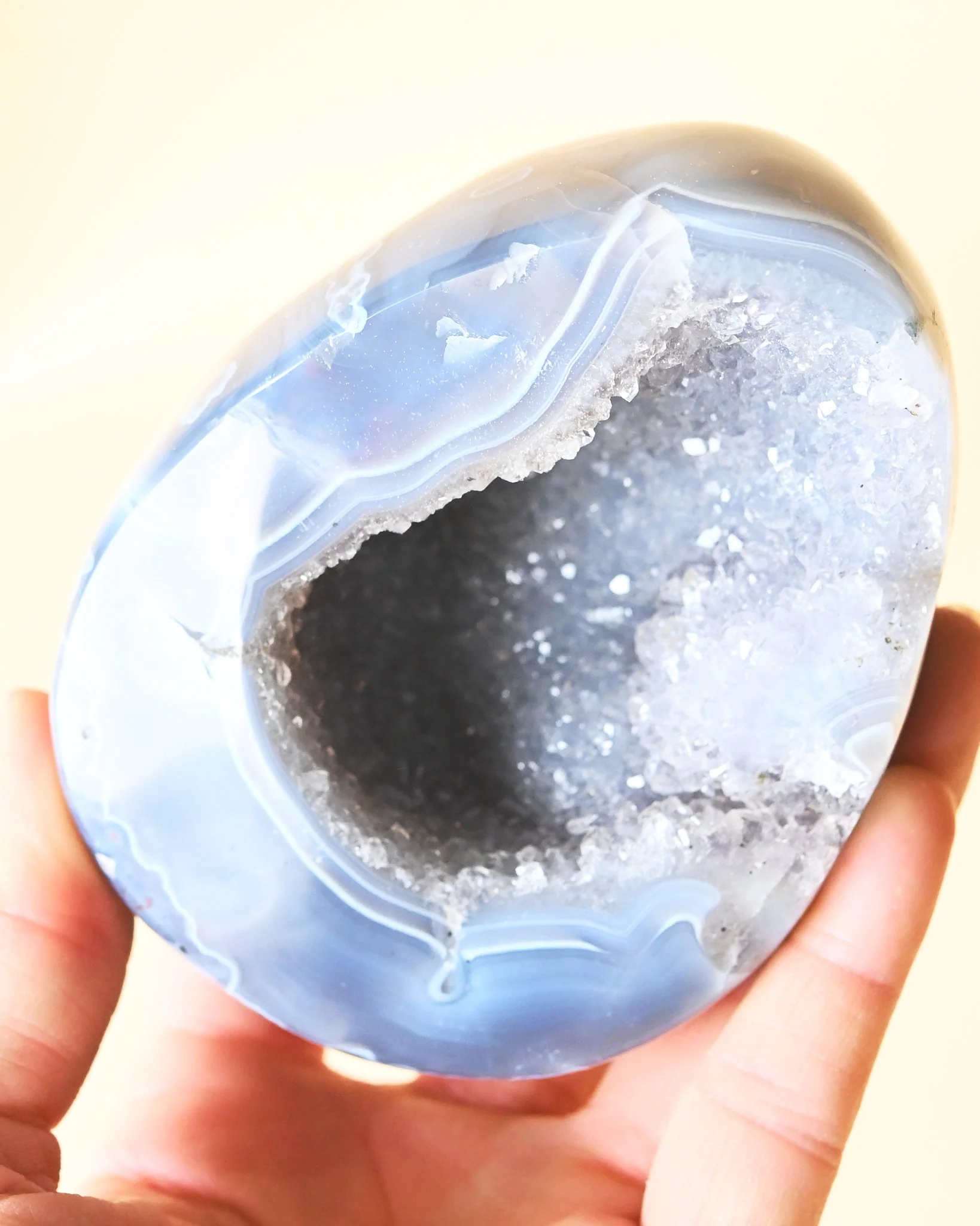 Blue Lace Agate Geode Freeform - Image 3