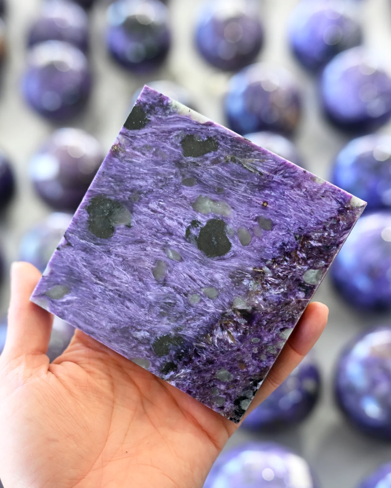 Charoite Plate 4in - Image 3