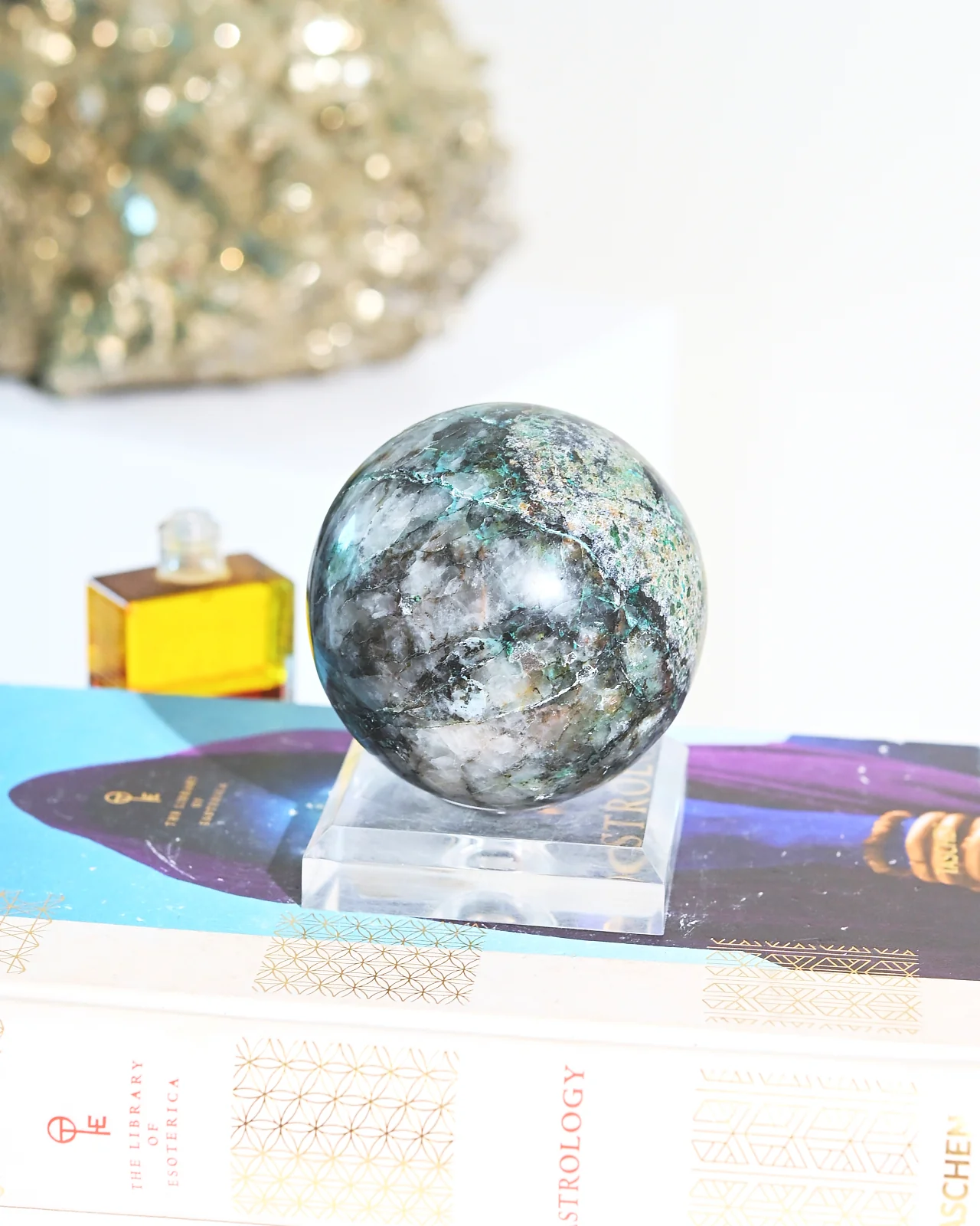 Chrysocolla Sphere 3.7in - Image 3