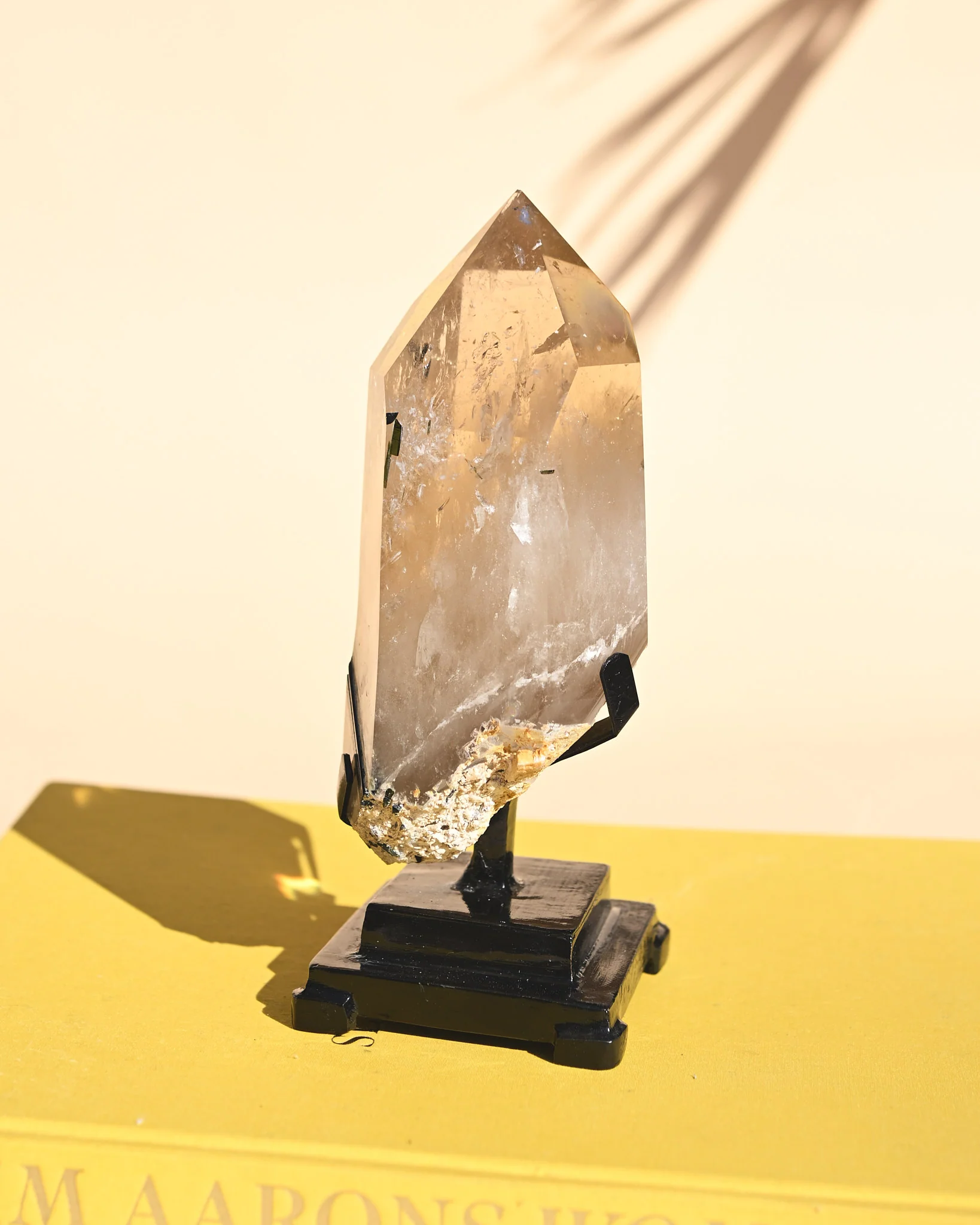 Citrine with Green Tourmaline — Mounted Collector Specimen - Image 4