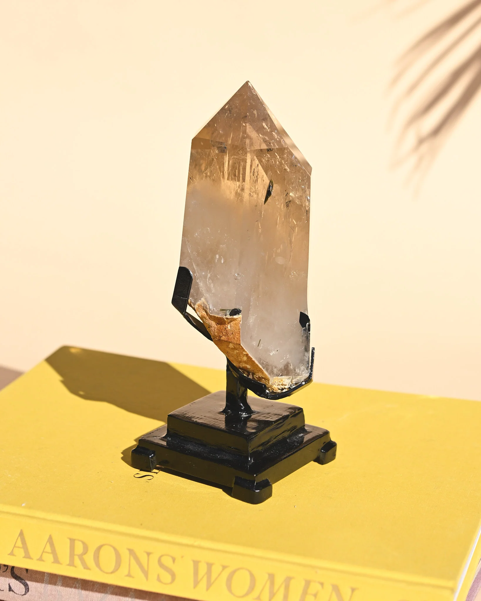 Citrine with Green Tourmaline — Mounted Collector Specimen - Image 6