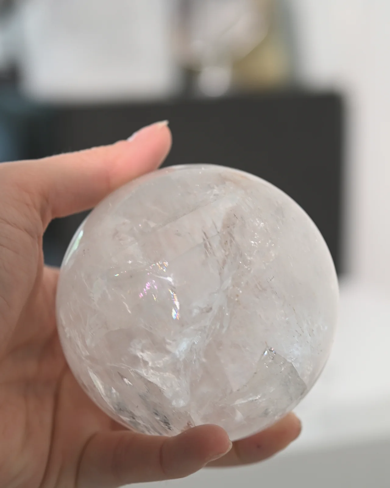 Clear Quartz Sphere 2lbs - Image 6