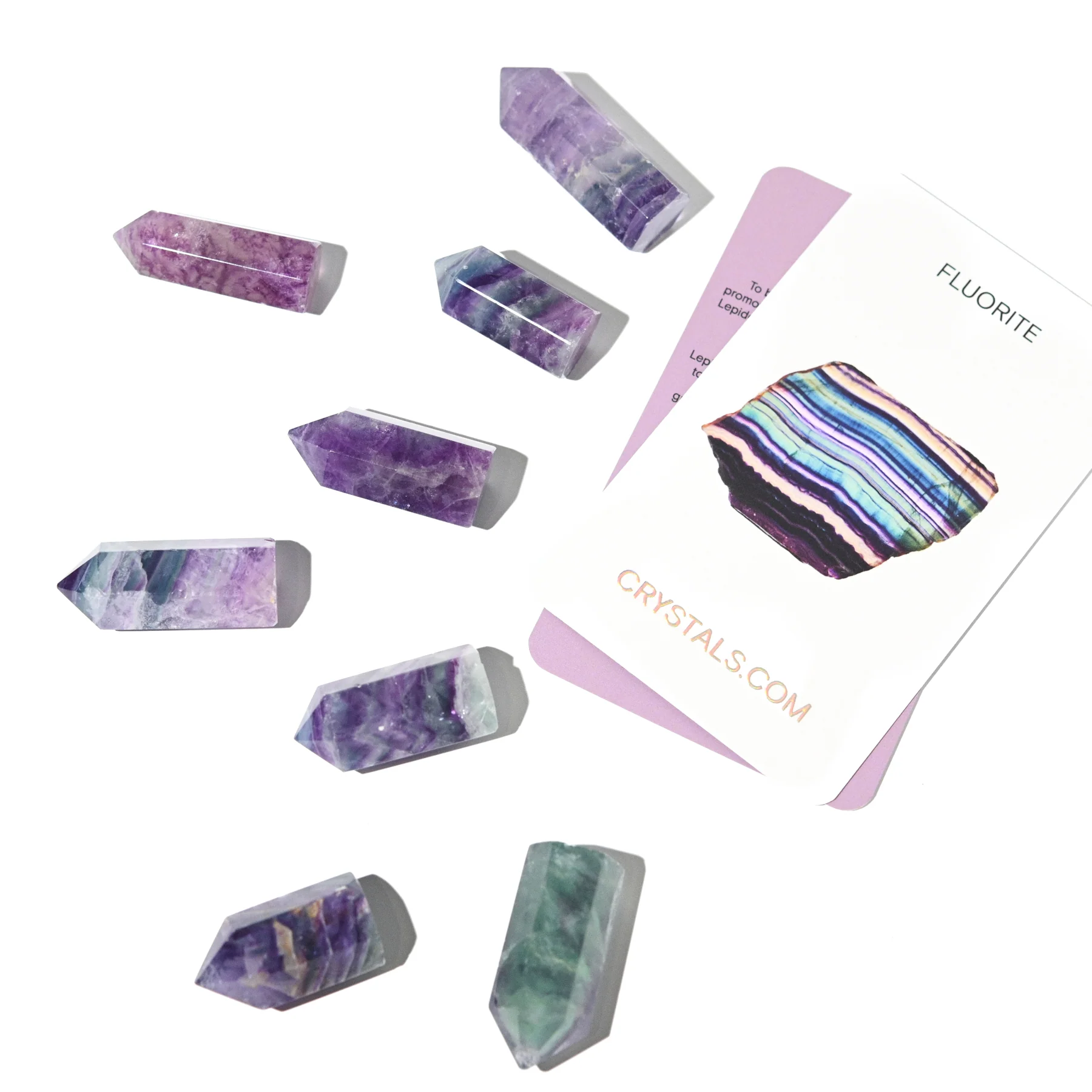 Rainbow Fluorite point small AA - Image 4