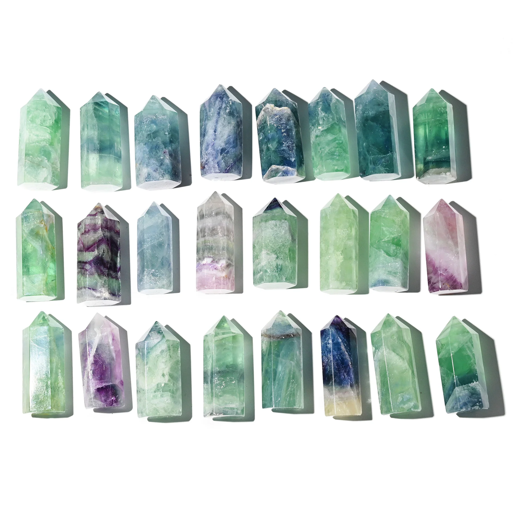 Rainbow Fluorite point small AA - Image 6