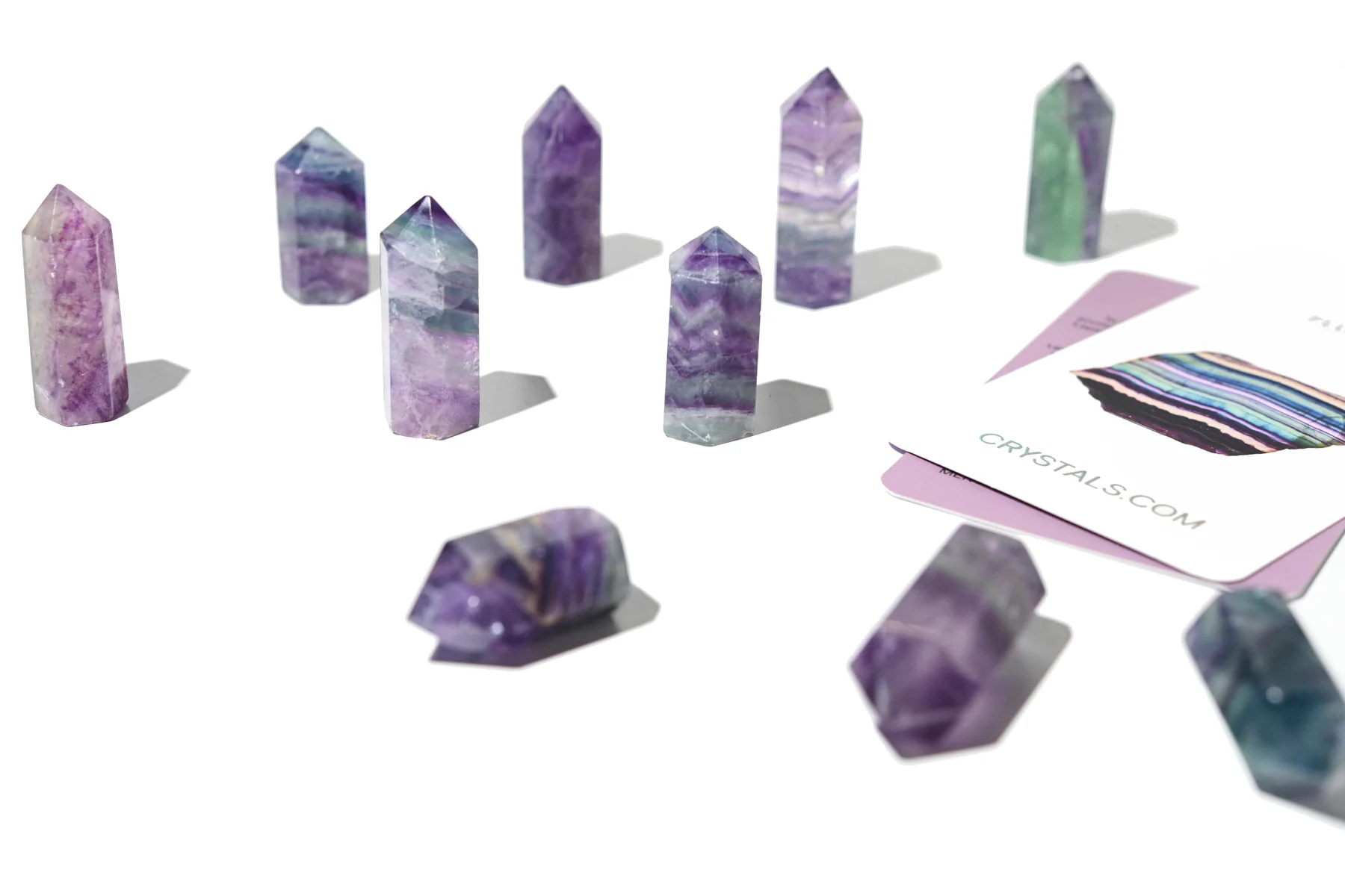 Rainbow Fluorite point small AA - Image 7