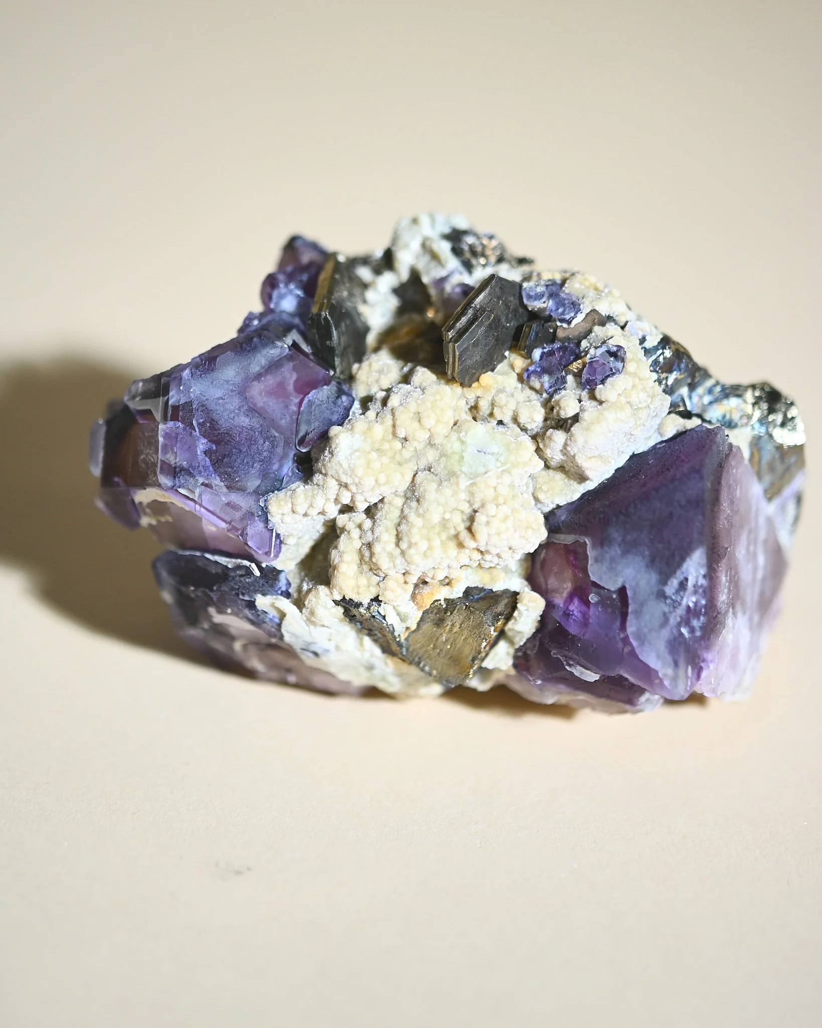 Fluorite with Pyrrhotite and Muscovite | Lindao Deposit | Inner Mongolia - Image 6
