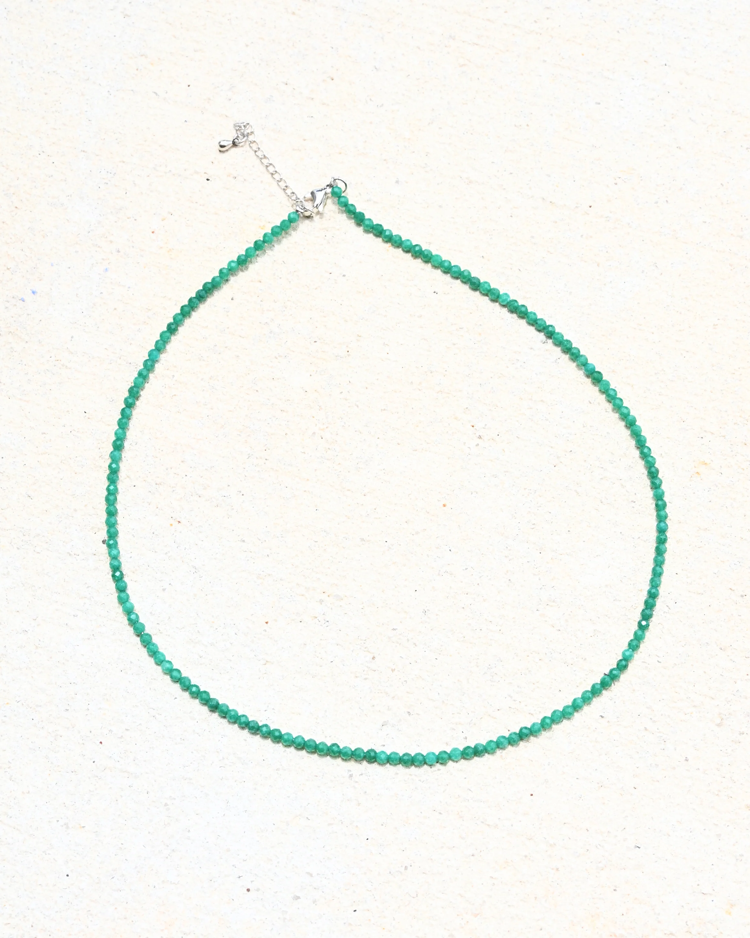 Green Jade Beaded Necklace - Image 5