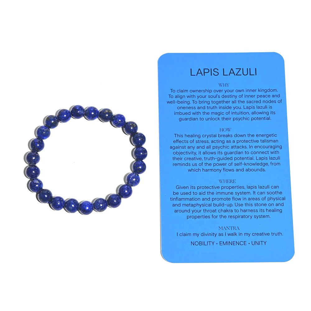 Lapis Lazuli Bracelet - INTUITION - Image 4