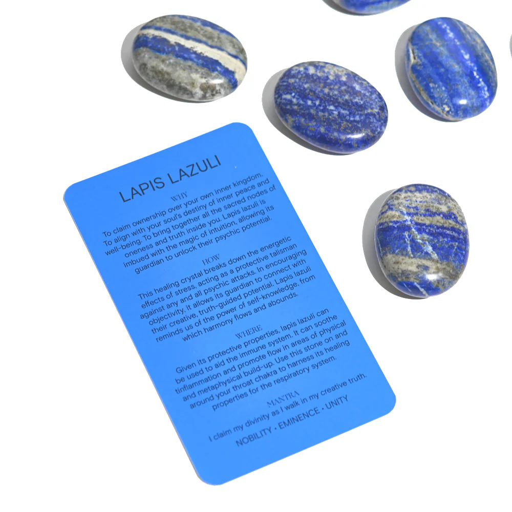 Lapis Lazuli Palm Stone - Image 4
