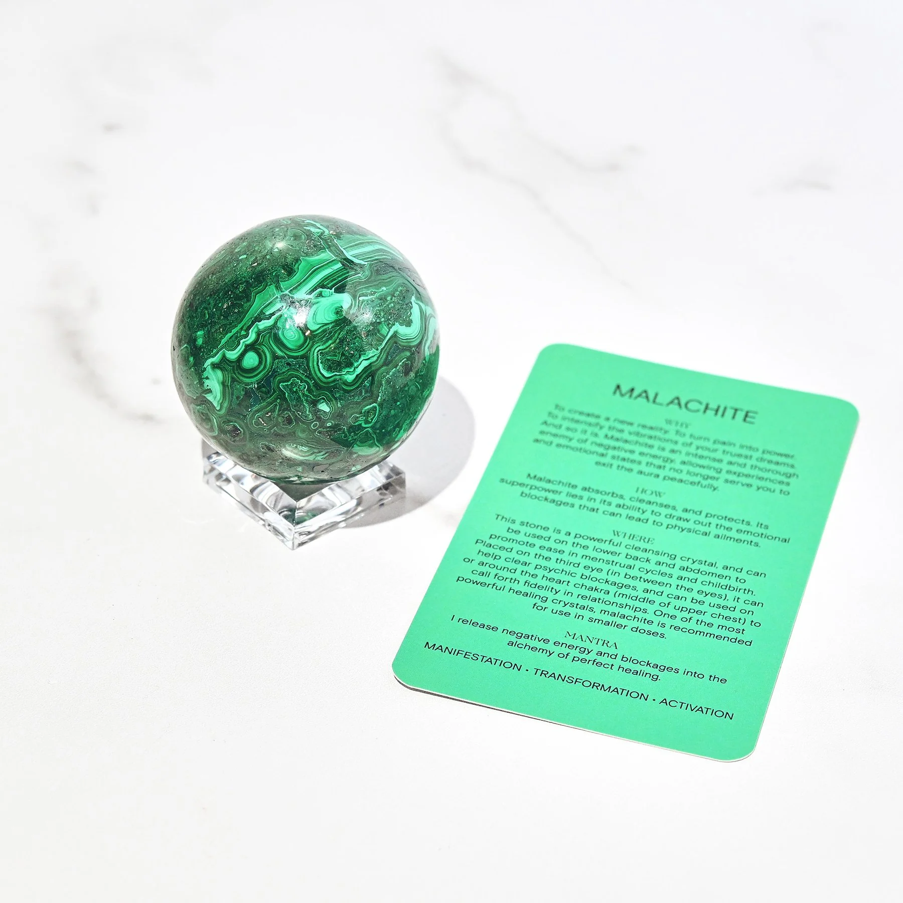 Malachite Sphere - Image 3