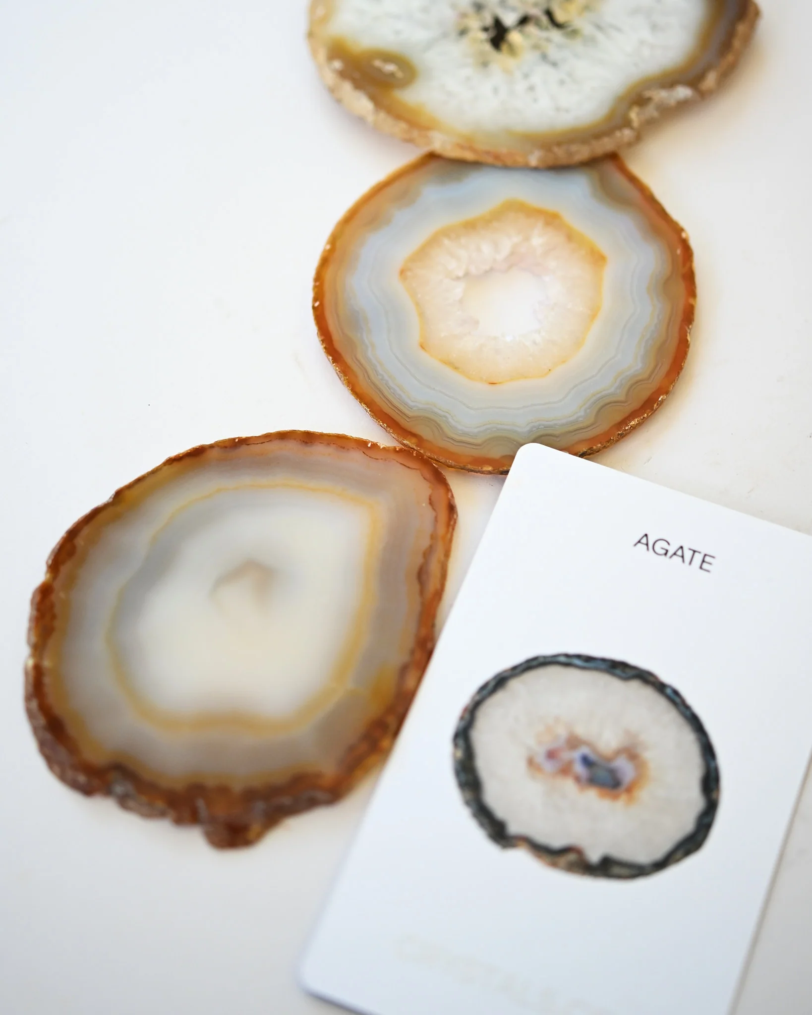 Natural Agate Coaster Set 6pc - Image 9