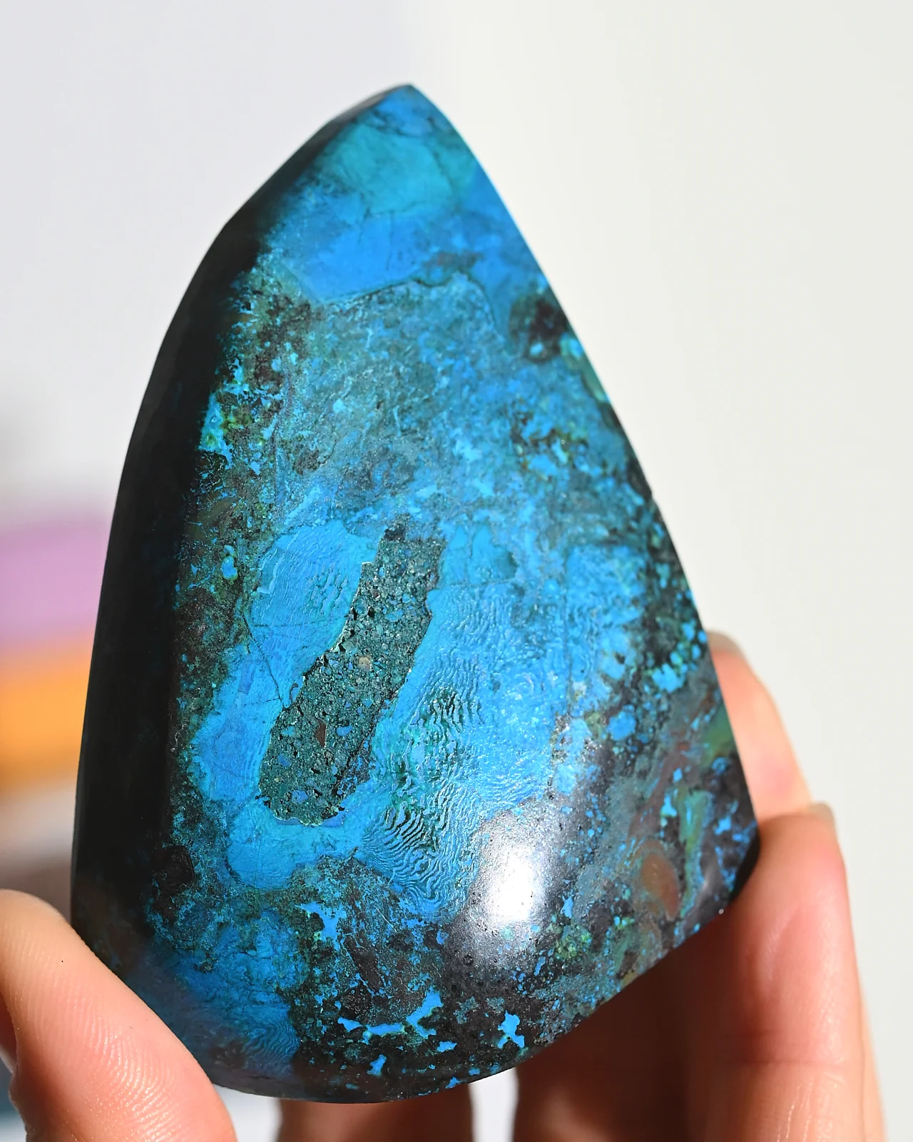 Peruvian Chrysocolla Freeform - Image 5