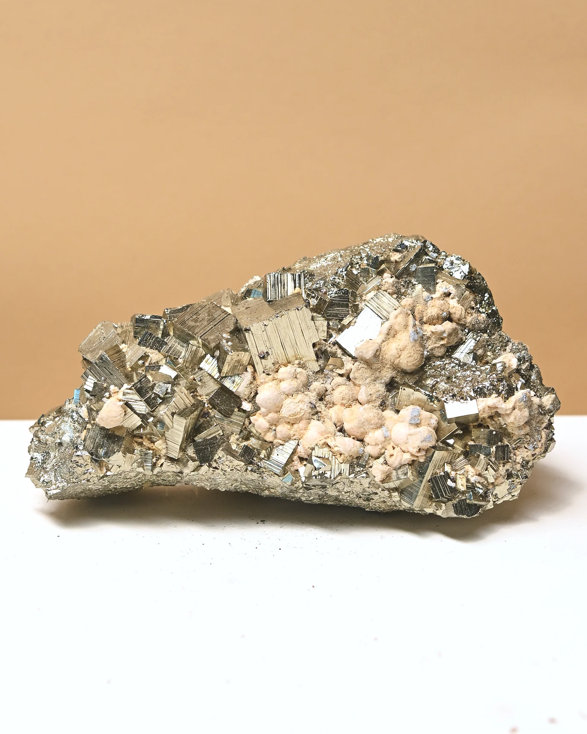 Pyrite with Botryoidal Calcite 4lbs - Image 9