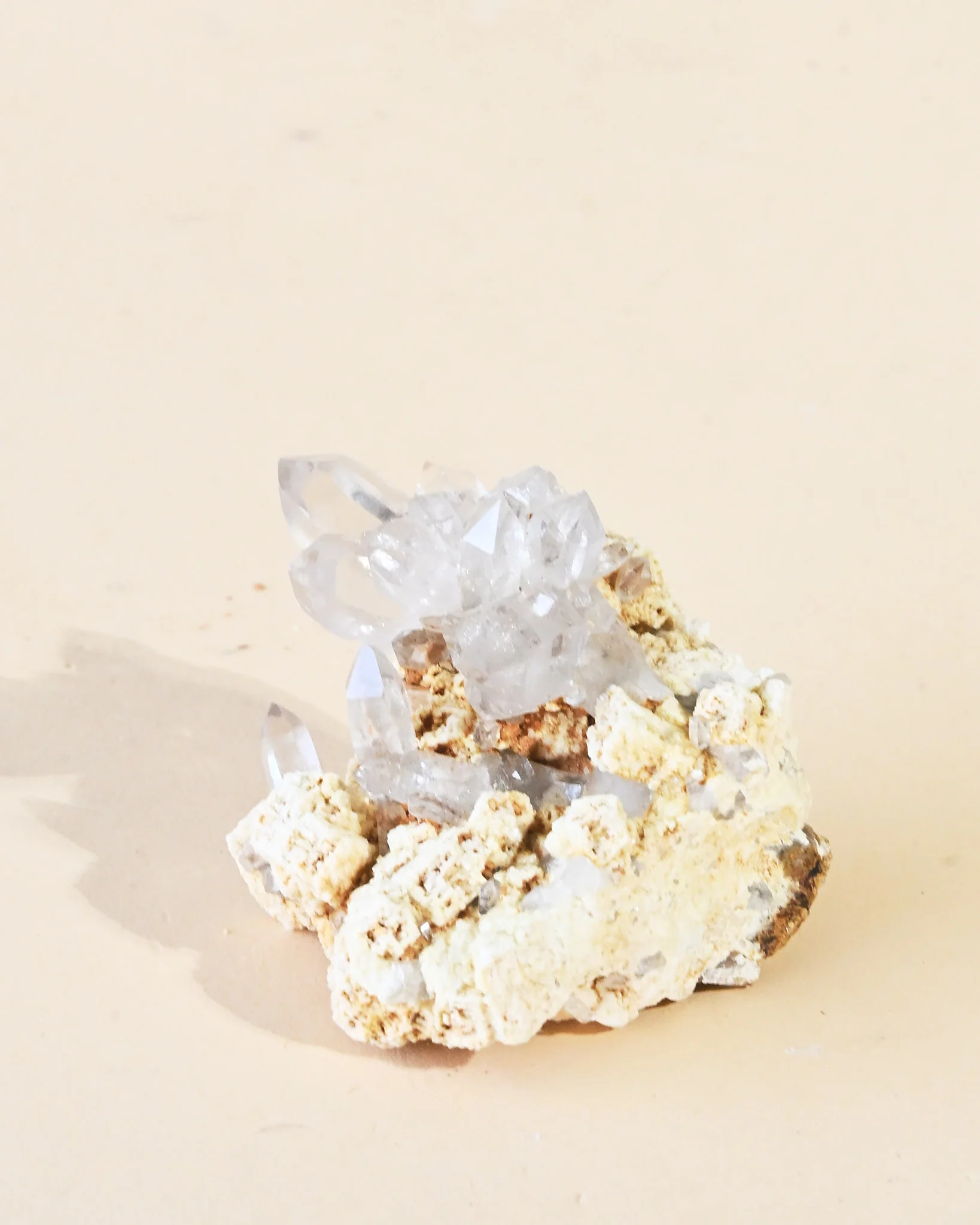 Quartz Crystal Cluster on Feldspar - Image 3