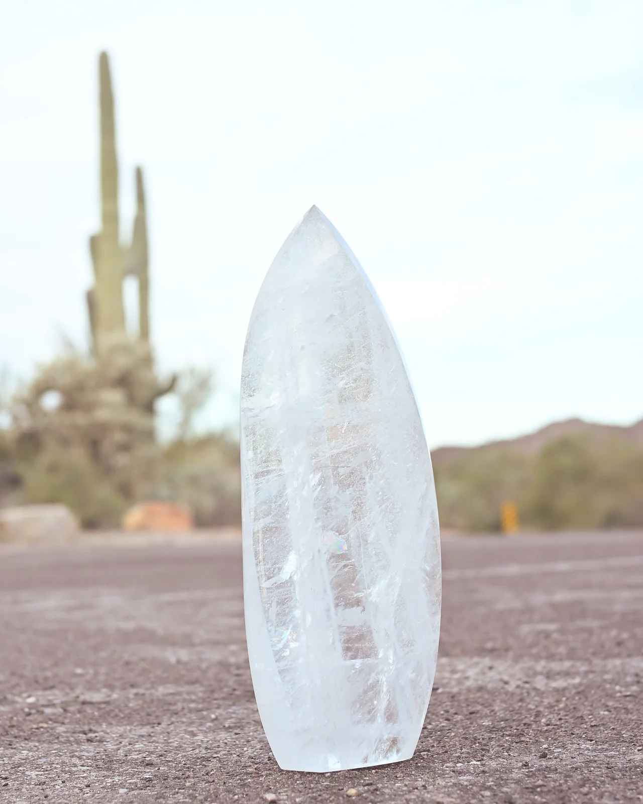 Large Clear Quartz Flame – Brazil 8.8lbs - Image 9