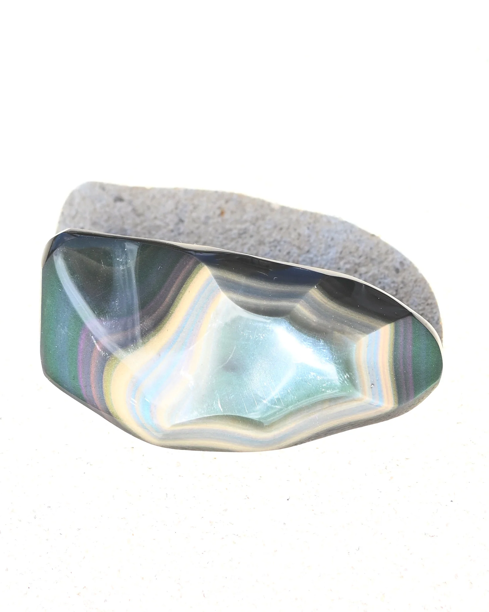 Rainbow Obsidian Abstract Freeform - Image 2