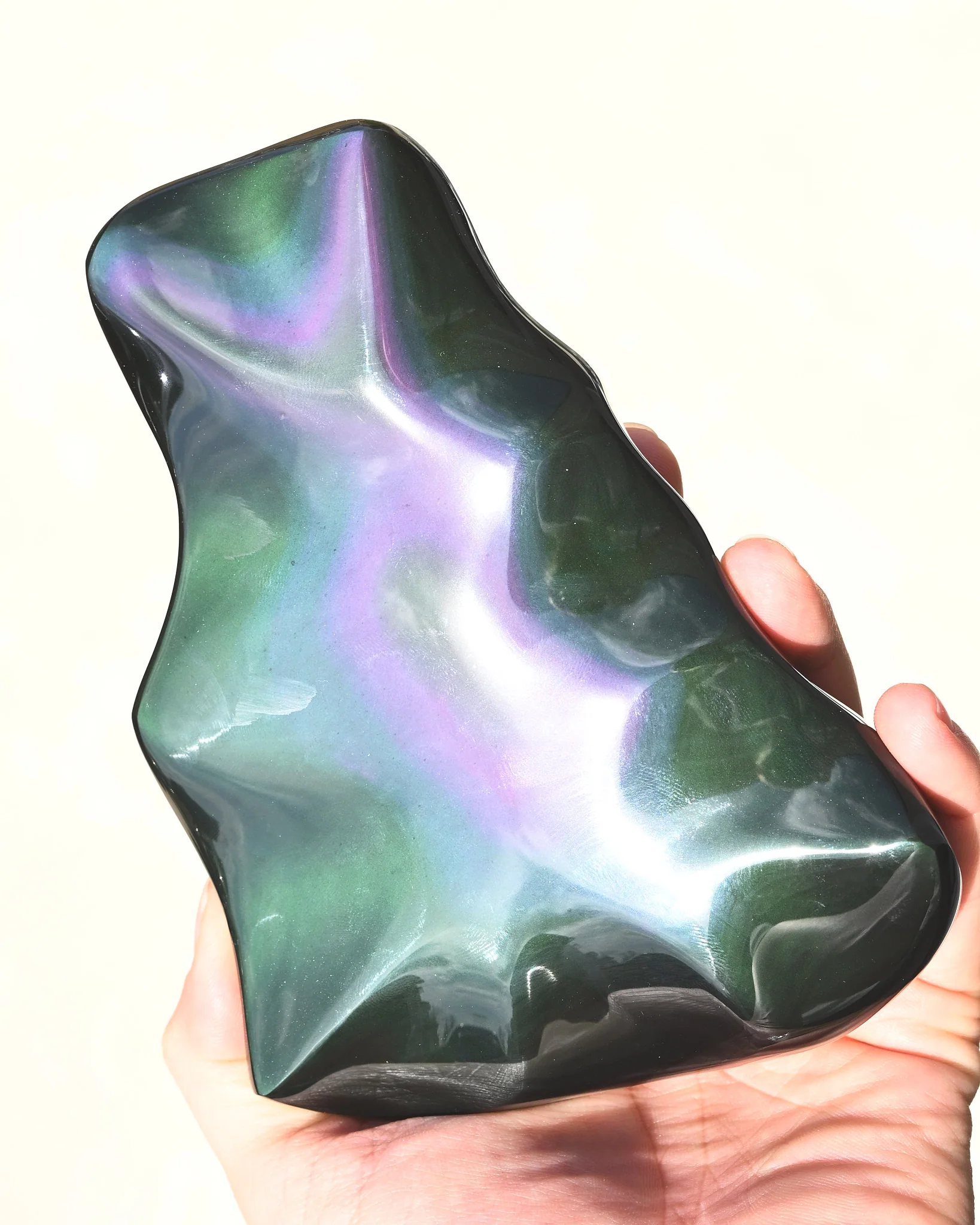 Rainbow Obsidian Abstract Freeform 6in - Image 3