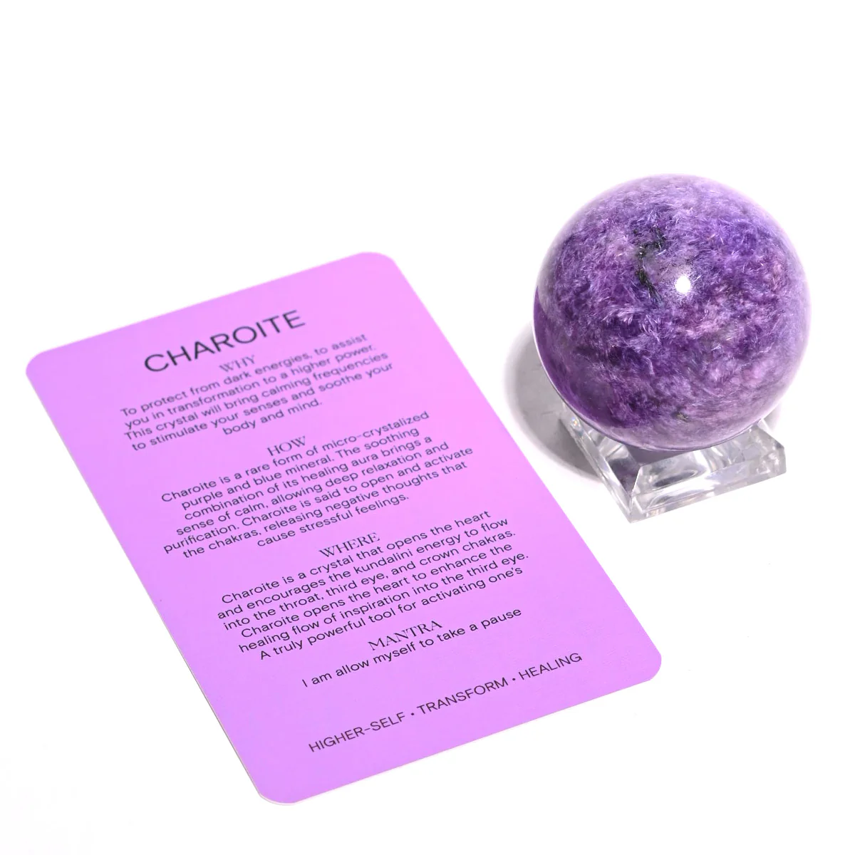 Rare Charoite Sphere - Image 4