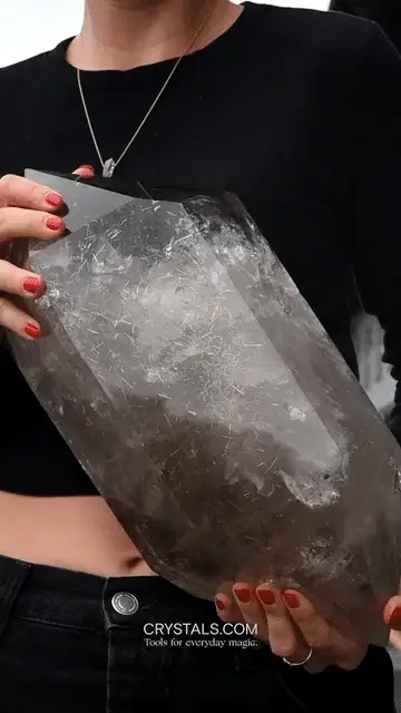 29lb Golden Rutile Smoky Quartz Double Terminated Point - Image 5