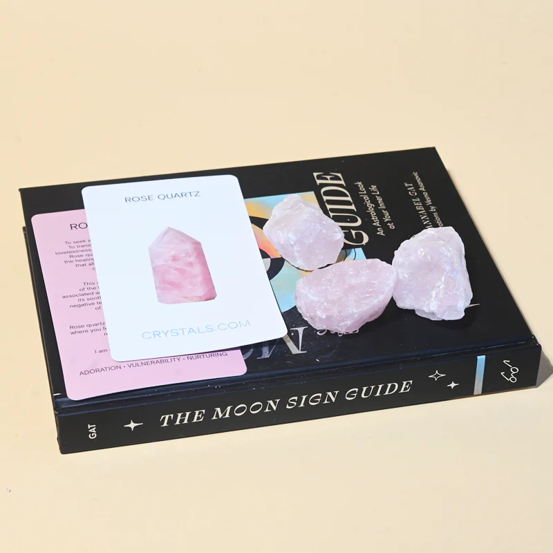 Rough Rose Quartz 3 pc - Image 3