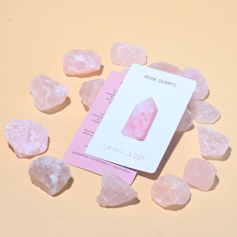 Rough Rose Quartz 3 pc - Image 4