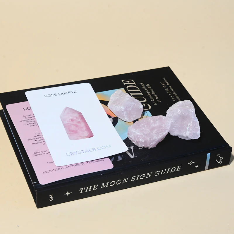Rough Rose Quartz 3 pc - Image 5