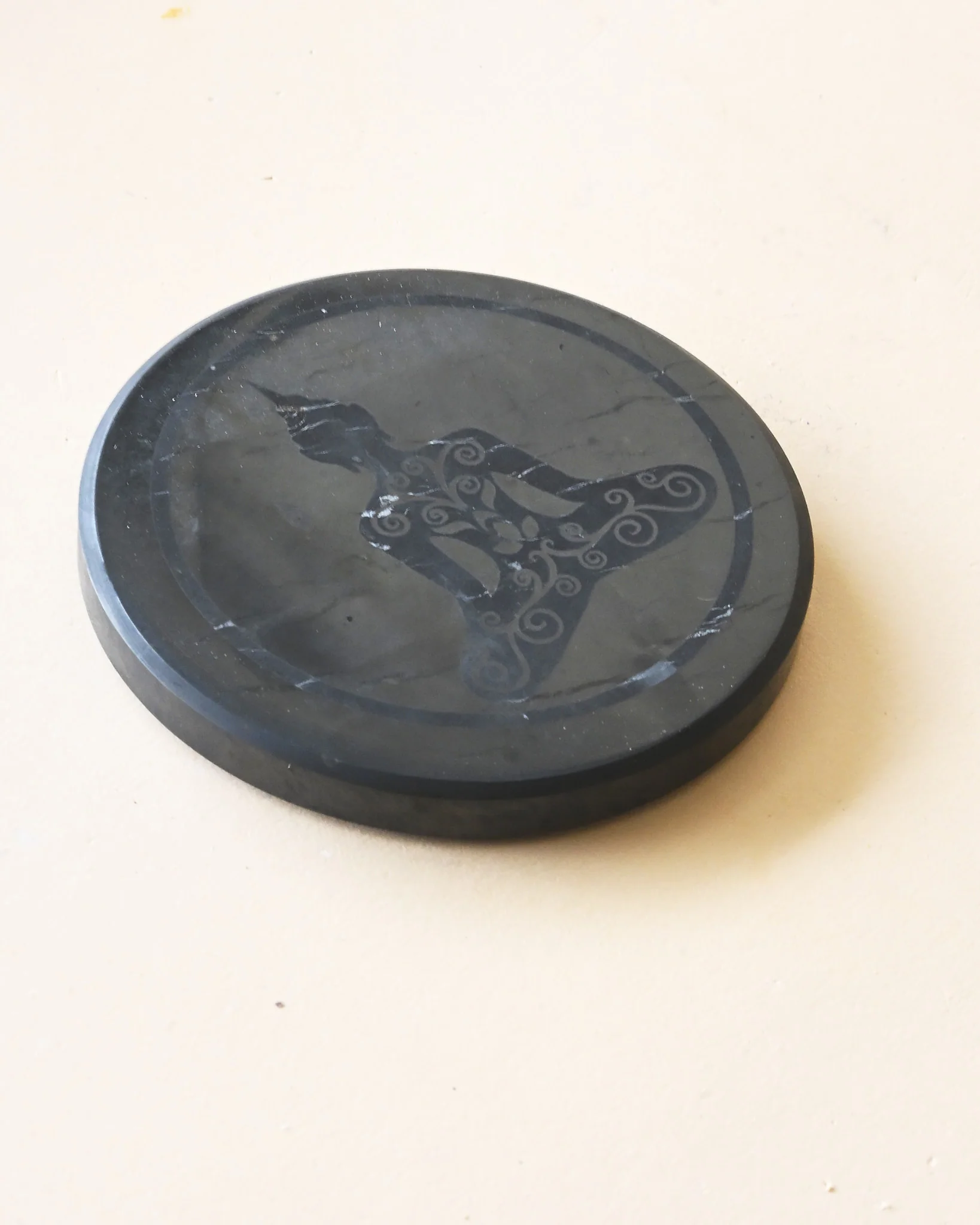 Shungite Buddha Engraved Tile - Image 5