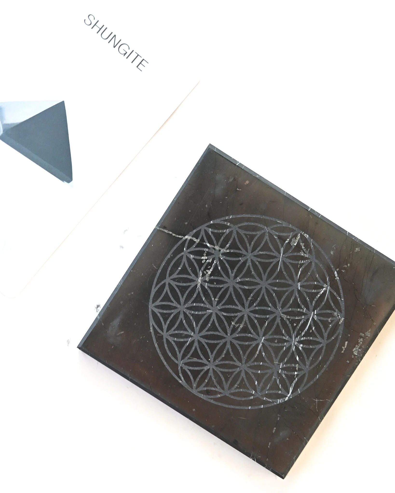 Shungite Metatron Engraved Tile - Image 3