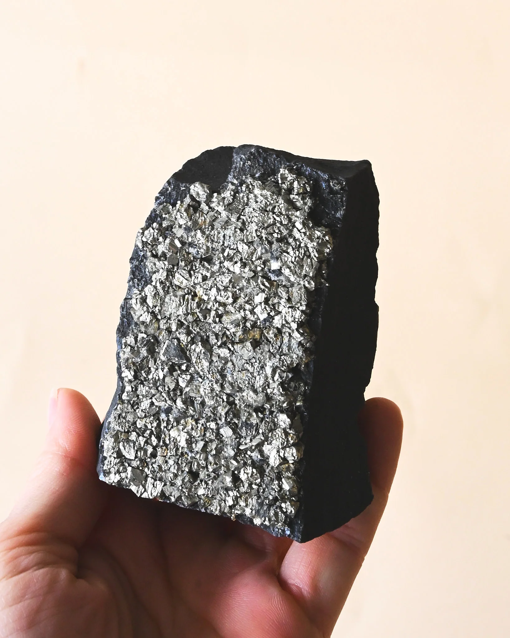 Shungite with Pyrite Rough Specimen - Image 3