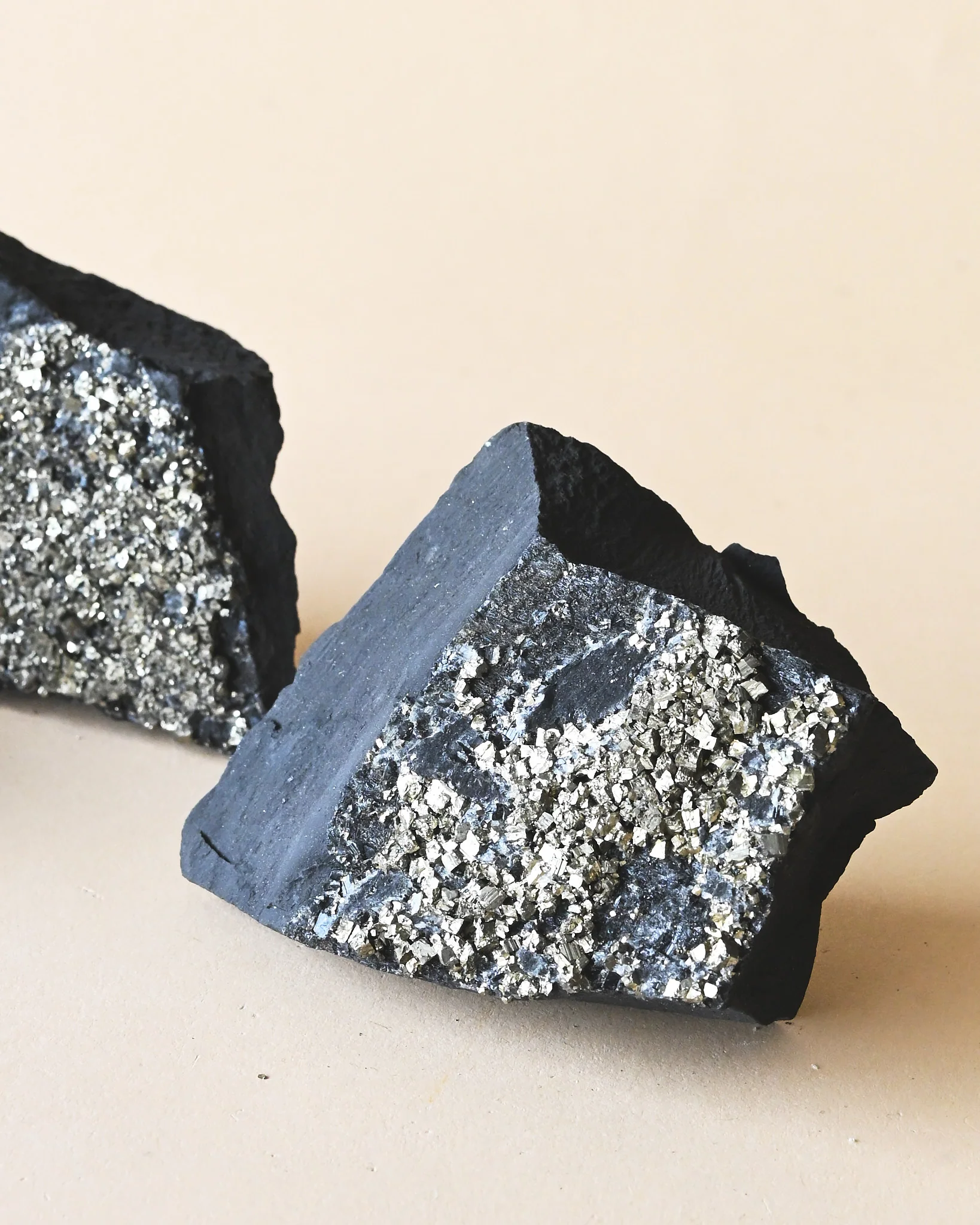 Shungite with Pyrite Rough Specimen - Image 6