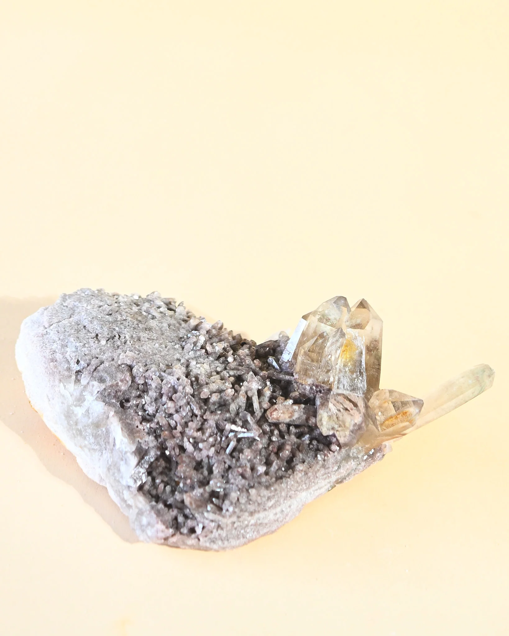 Smoky Quartz Cluster — Golden Tip Formation - Image 4